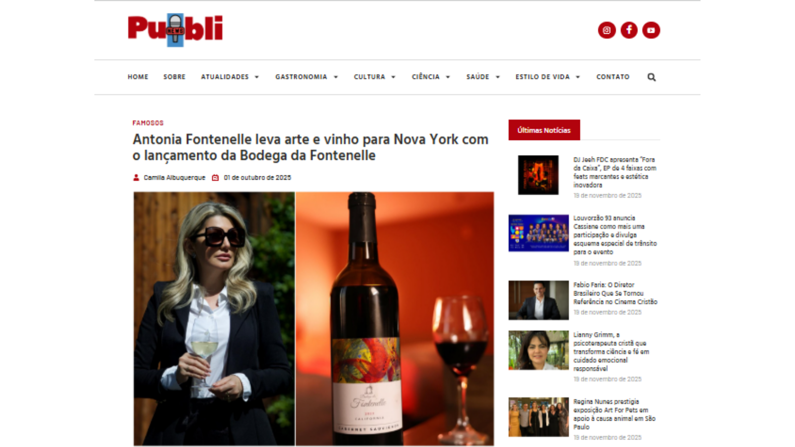 Antônia Fontenelle brings art and wine to New York with the launch of Bodega da Fontenelle